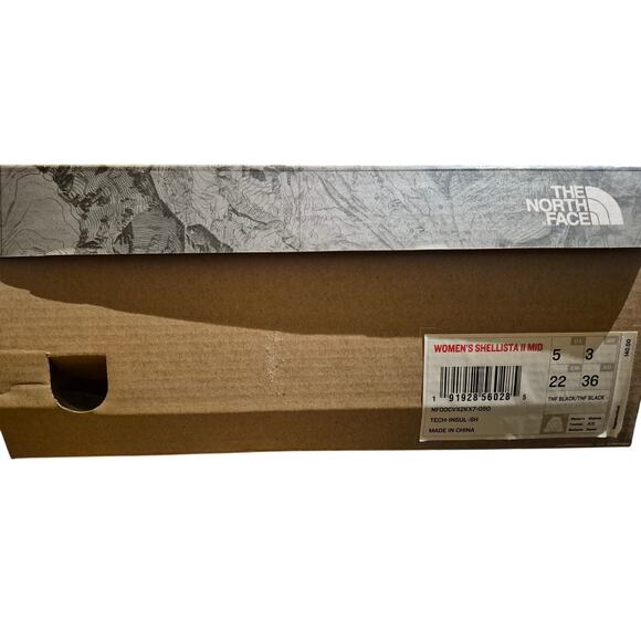 The North Face Women Shellista II Mid Waterproof Mid Calf Boots US 5B Black - Picture 2 of 7